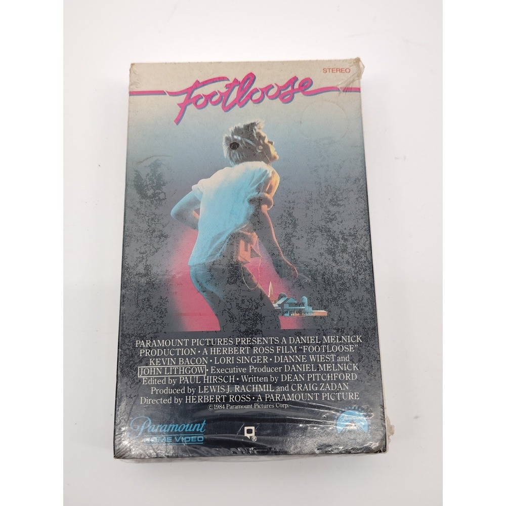 Footloose 1984 Betamax Beta Hi-Fi Movie Paramount Home Video Kevin Bacon SEALED